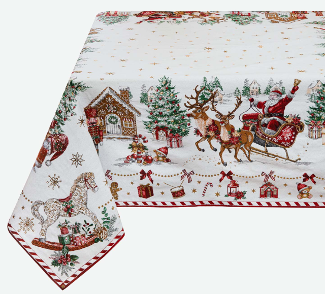 French Jacquard Tablecloth DECO (Christmas)